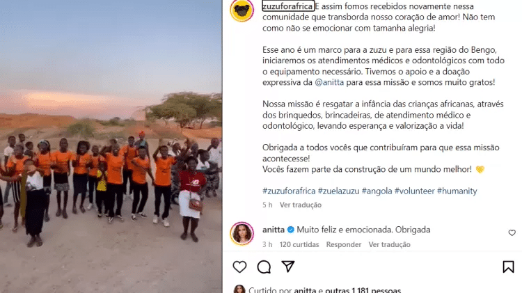 Anitta constrói hospital na África e recebe homenagem 2 image 501