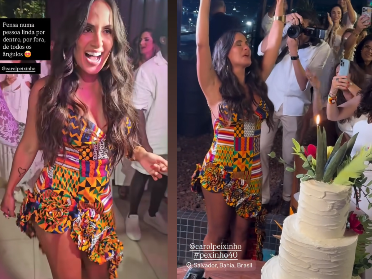 Carol Peixinho celebra 40 anos em grande estilo em Salvador 1 carol peixinho celebra 40 anos em grande estilo em salvador