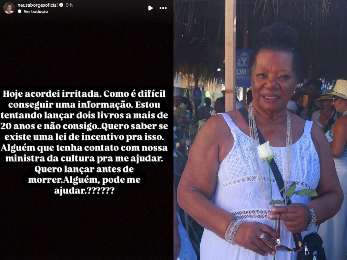 Neusa Borges pede apoio ao Ministério da Cultura para lançar livro 1 neusa borges pede apoio ao ministerio da cultura para lancar livro
