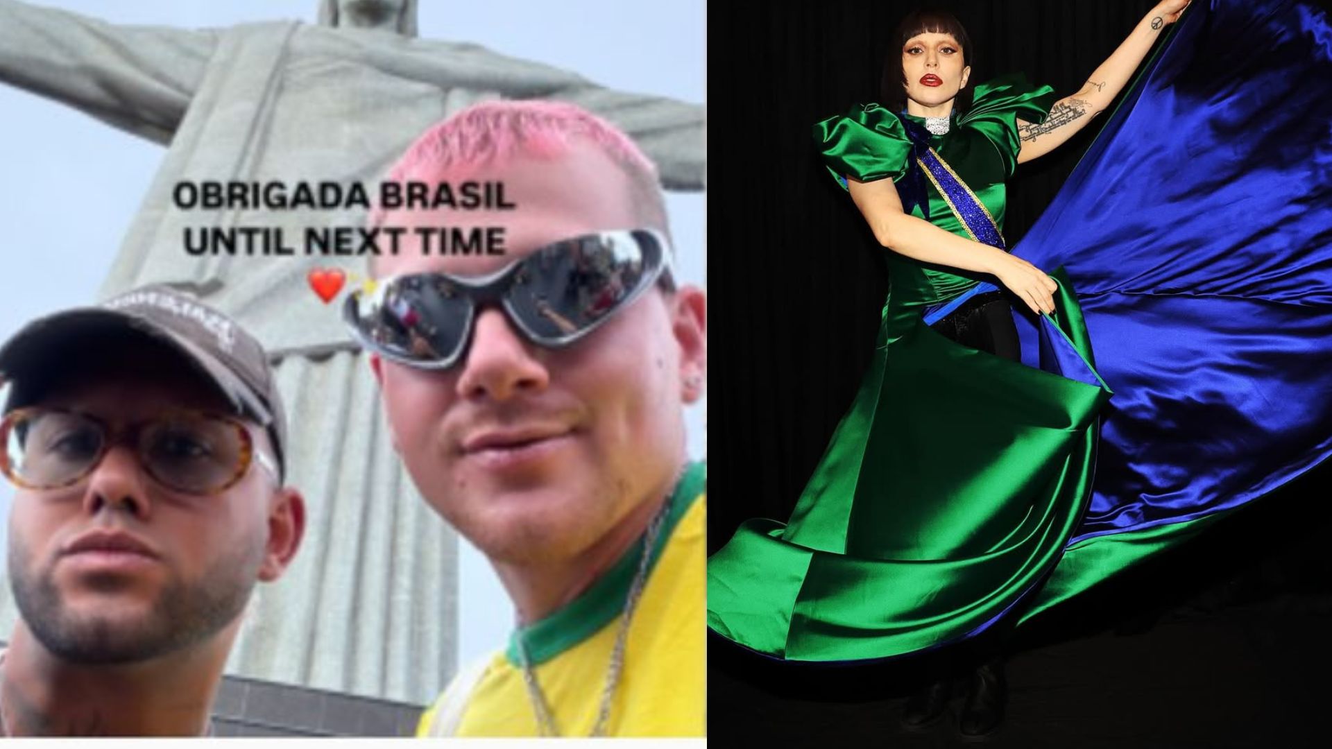 Bailarinos de Lady Gaga se despedem do Brasil no Cristo Redentor 1 bailarinos de lady gaga se despedem do brasil no cristo redentor