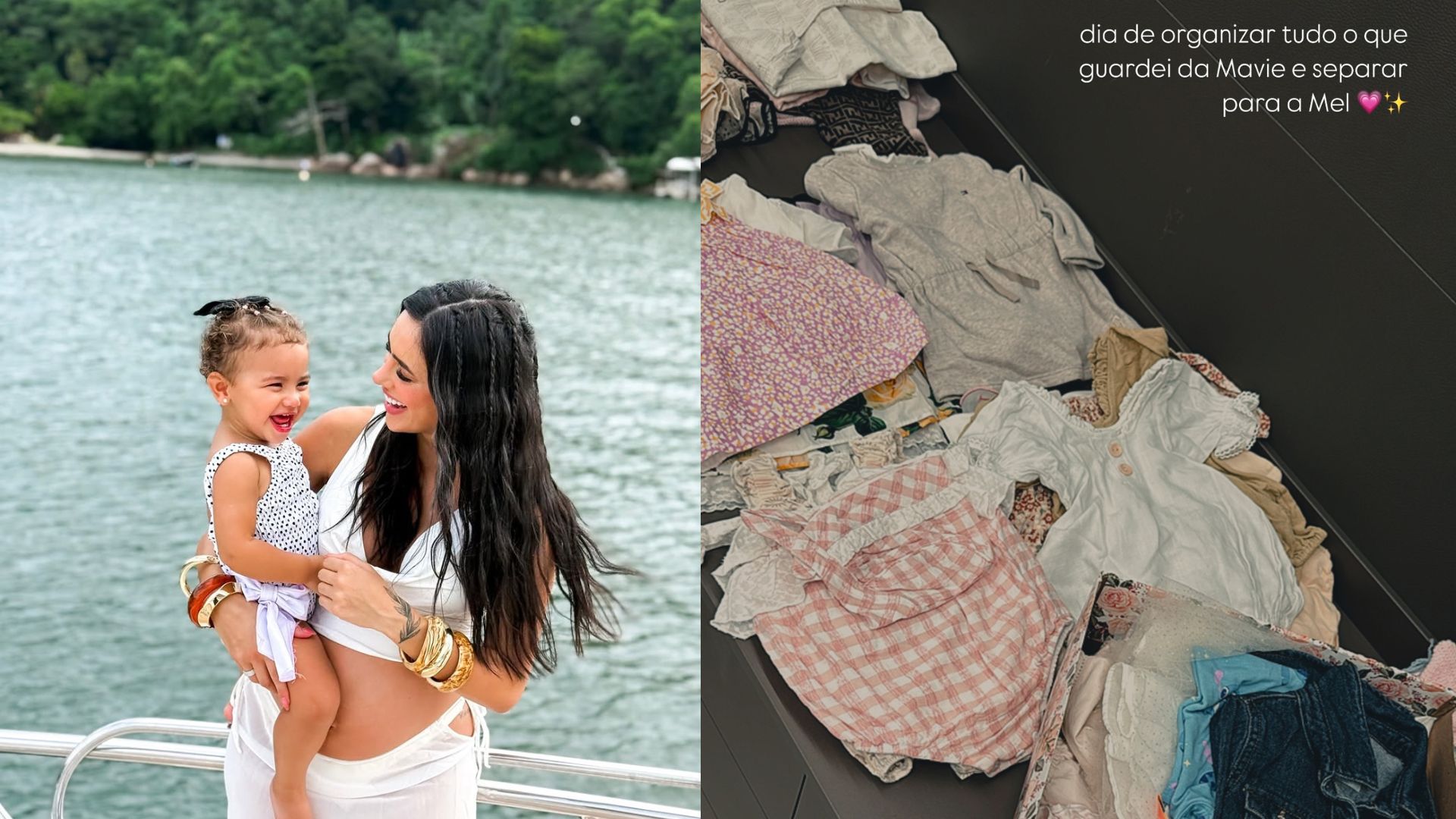 bruna biancardi reaproveita pecas de mavie para o enxoval de mel