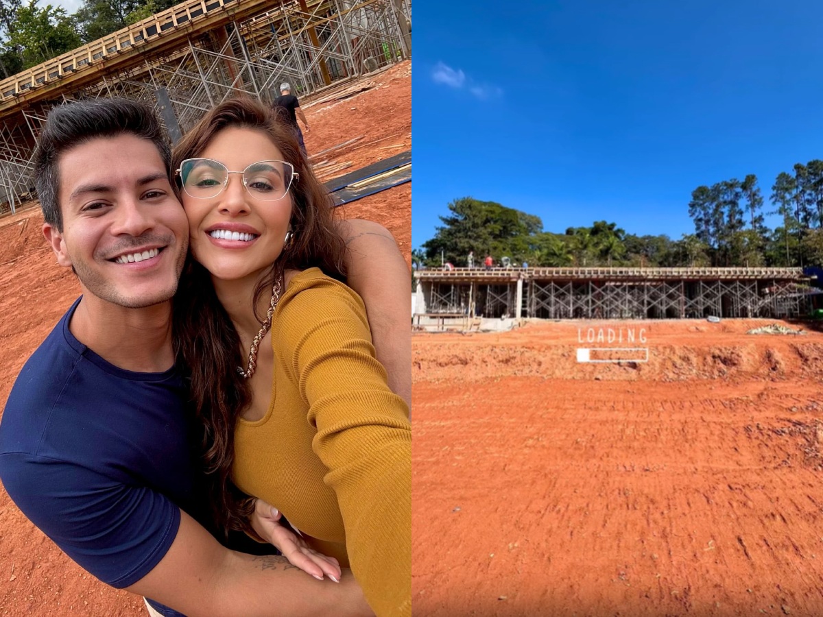 Lar, Doce Lar: Arthur Aguiar e Jheny Santucci Iniciam Construção da Casa 1 lar doce lar arthur aguiar e jheny santucci iniciam construcao da casa