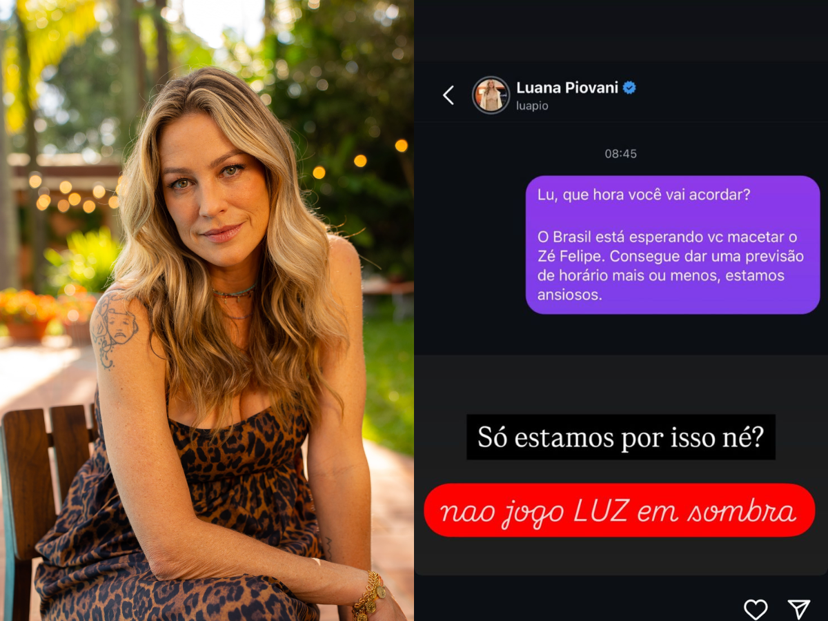 Luana Piovani Responde a Zé Felipe Após Comentário Ofensivo 1 luana piovani responde a ze felipe apos comentario ofensivo