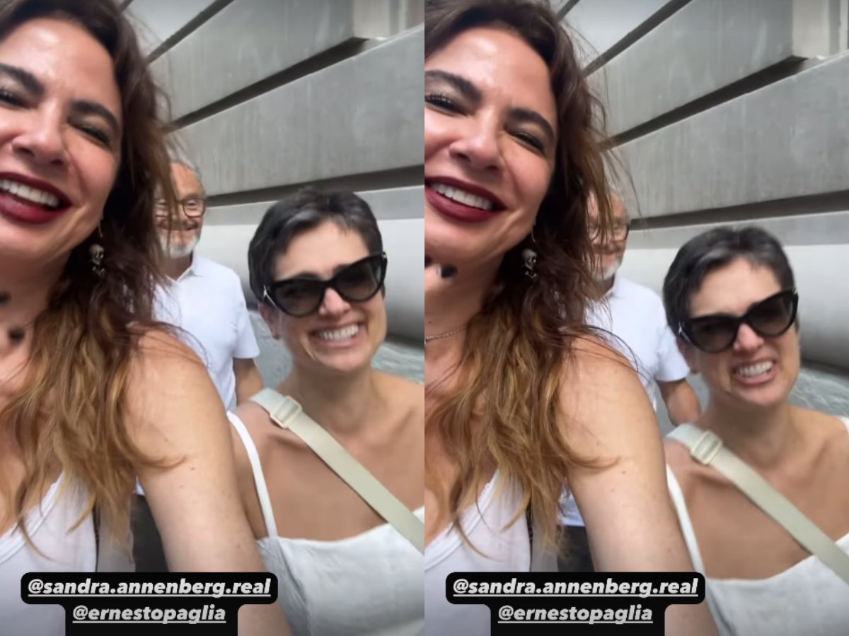 Luciana Gimenez encontra Sandra Annenberg em Nova York e diverte fãs 1 luciana gimenez encontra sandra annenberg em nova york e diverte fas