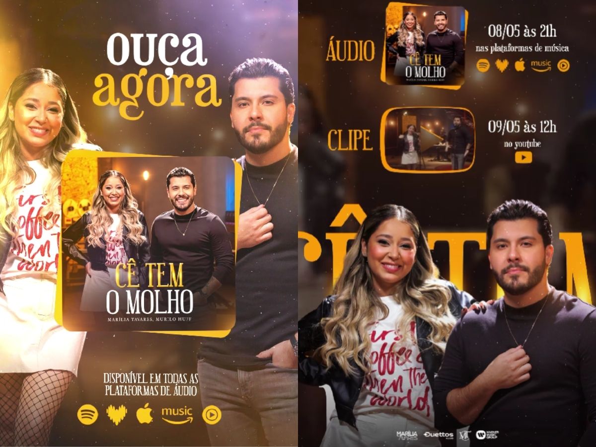 Marília Tavares Lança Canção Cê Tem o Molho com Murilo Huff 1 marilia tavares lanca cancao ce tem o molho com murilo huff