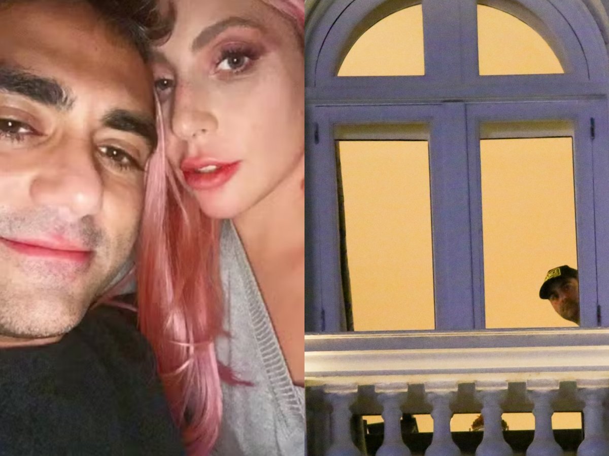 Noivo de Lady Gaga Observa Fãs em Hotel no Rio de Janeiro 1 noivo de lady gaga observa fas em hotel no rio de janeiro