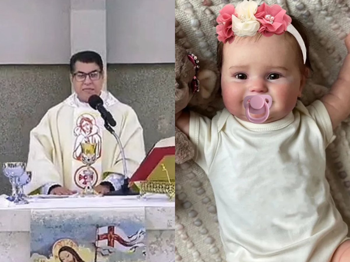 Padre Chrystian Se Recusa a Batizar Bebês Reborn e Causa Polêmica 1 padre chrystian se recusa a batizar bebes reborn e causa polemica