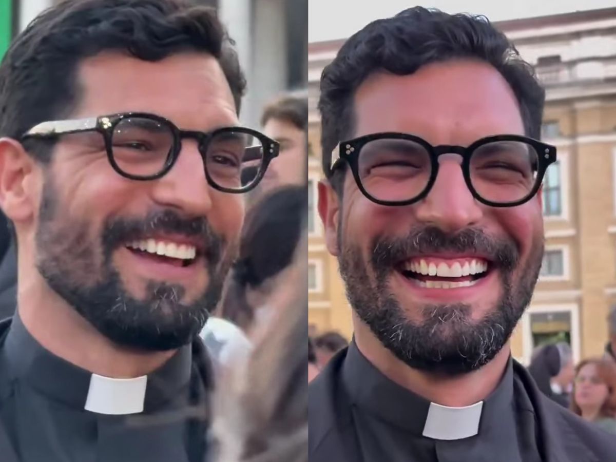 Padre Jefferson Mareghetti Conquista Corações na Posse do Novo Papa 1 padre jefferson mareghetti conquista coracoes na posse do novo papa