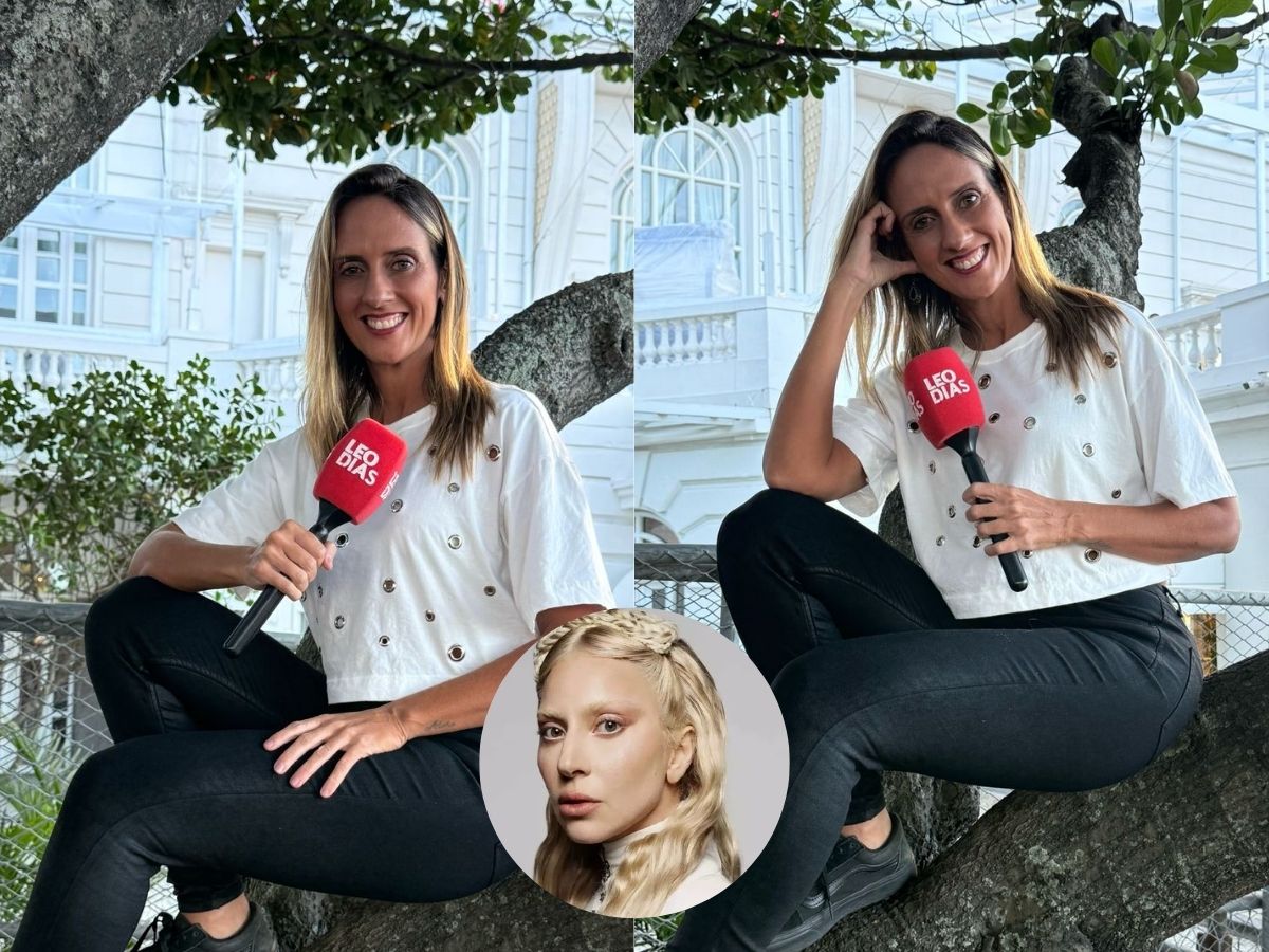 Repórter sobe em árvore para flagrar Lady Gaga em Copacabana 1 reporter sobe em arvore para flagrar lady gaga em copacabana