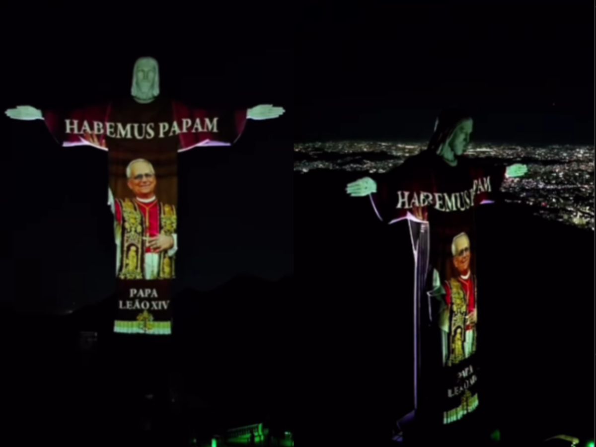 Rio de Janeiro homenageia novo Papa Leão XIV no Cristo Redentor 1 rio de janeiro homenageia novo papa leao xiv no cristo redentor