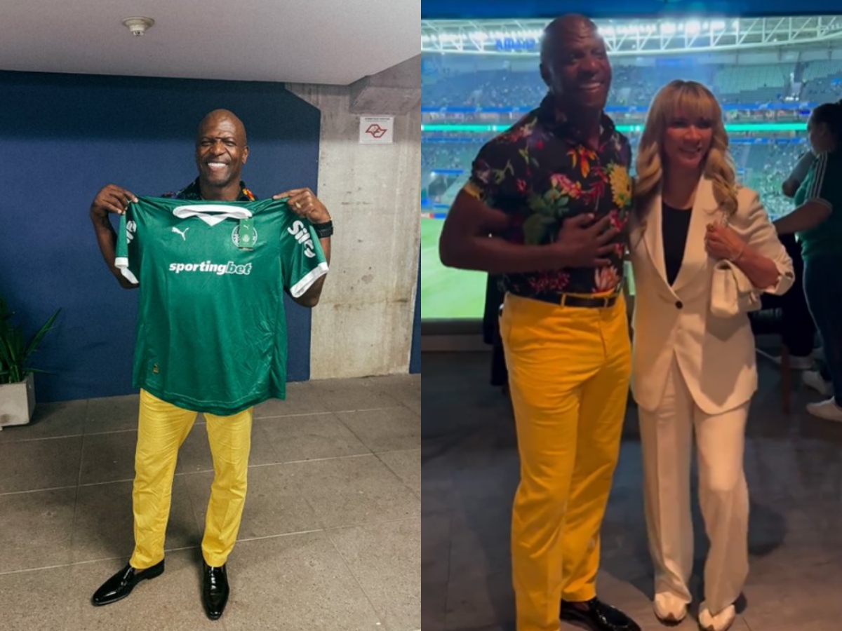 Terry Crews assiste a jogo do Palmeiras em São Paulo 1 terry crews assiste a jogo do palmeiras em sao paulo