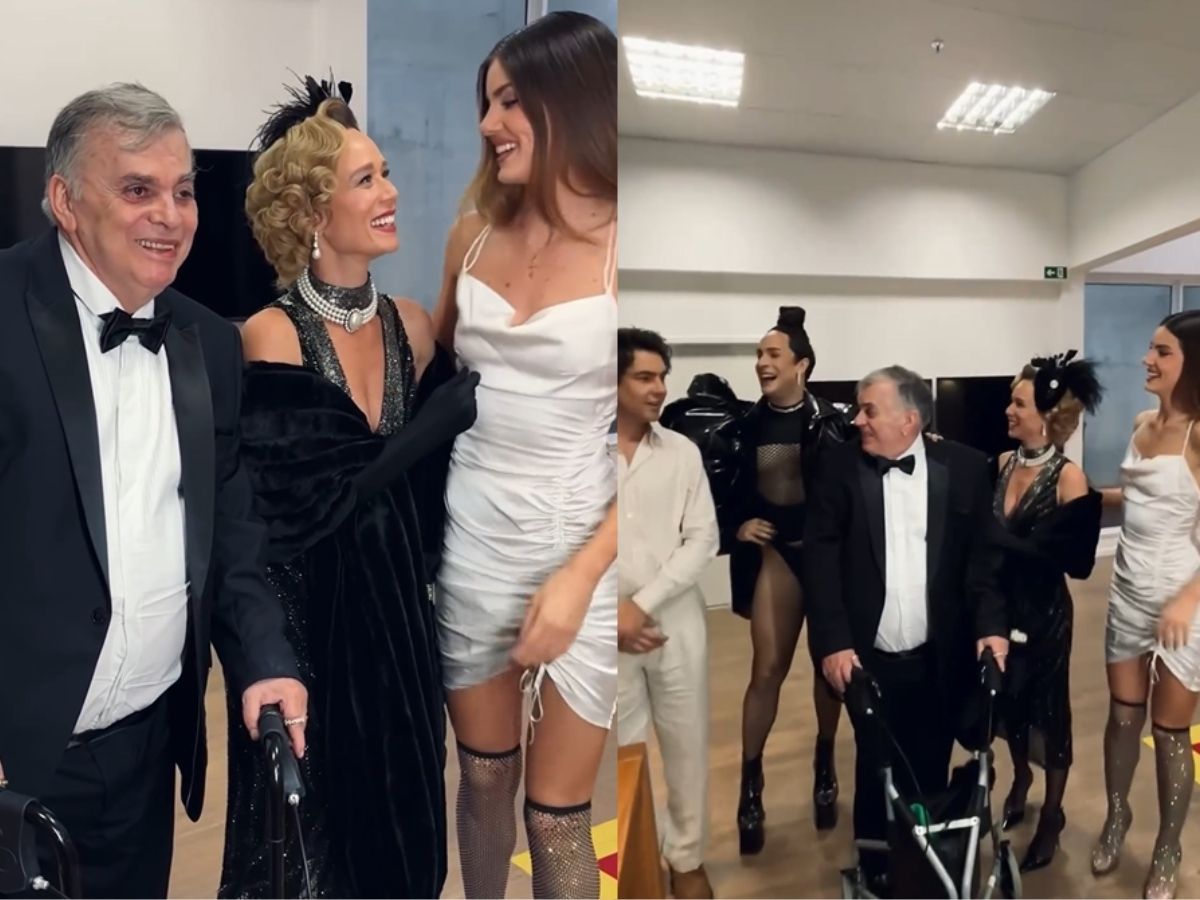 Walcyr Carrasco Aparece de Andador em Festa da Globo 1 walcyr carrasco aparece de andador em festa da globo