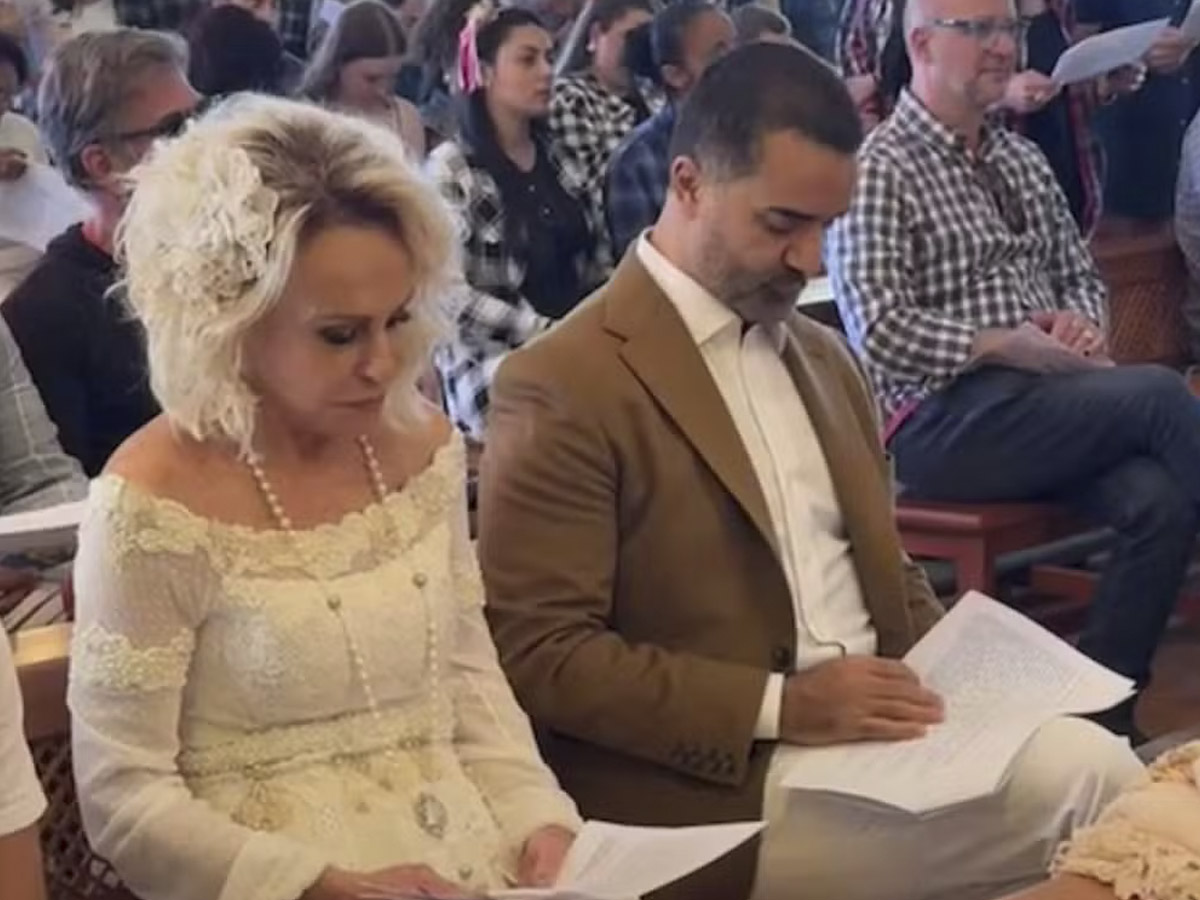 Ana Maria Braga renova votos com Fábio Arruda em fazenda 1 ana maria braga renova votos com fabio arruda em fazenda