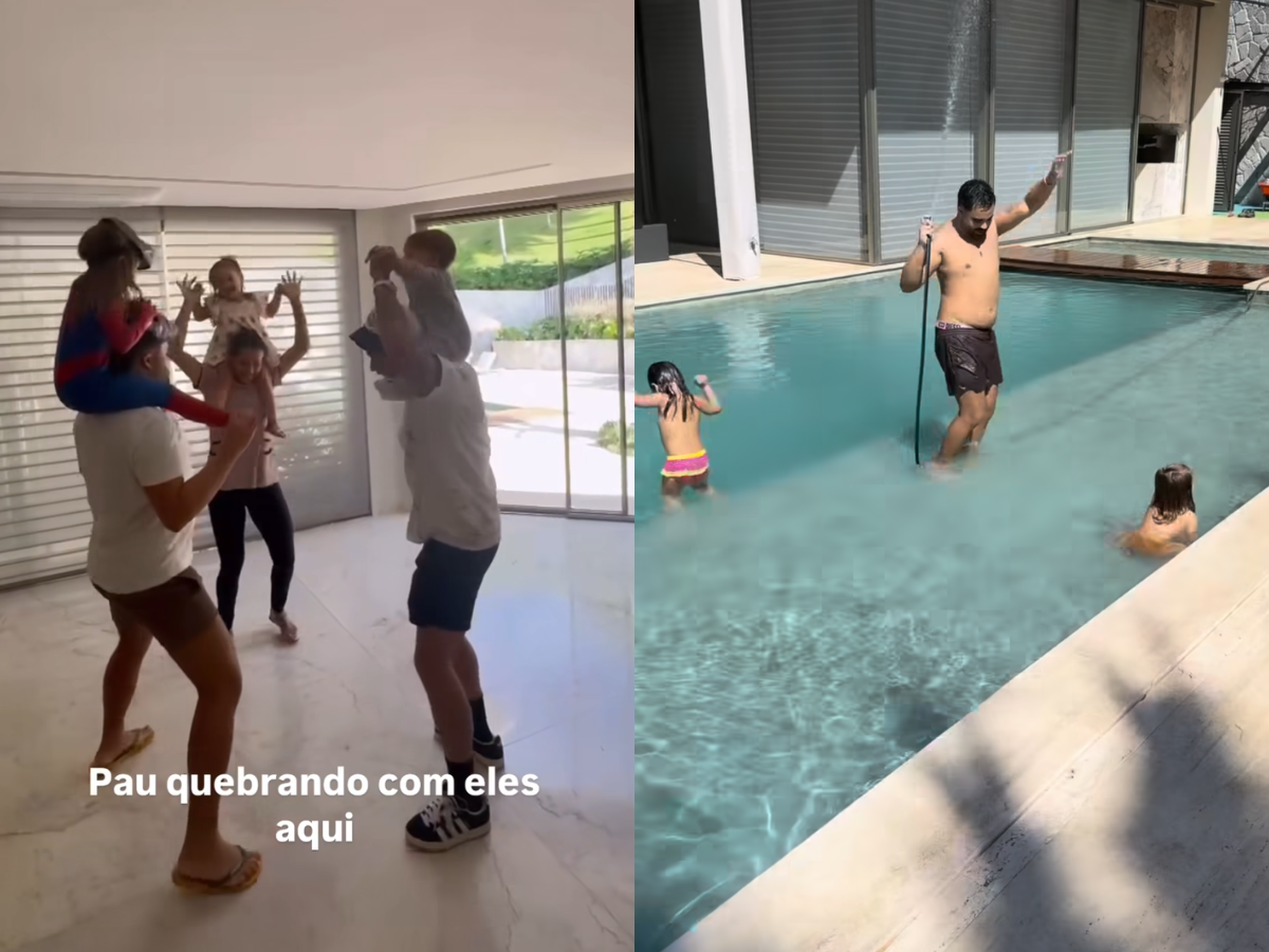 Após suposto desentendimento, Zé Felipe se diverte com os filhos ao lado de Lucas Guedez 1 apos suposto desentendimento ze felipe se diverte com os filhos ao lado de lucas guedez