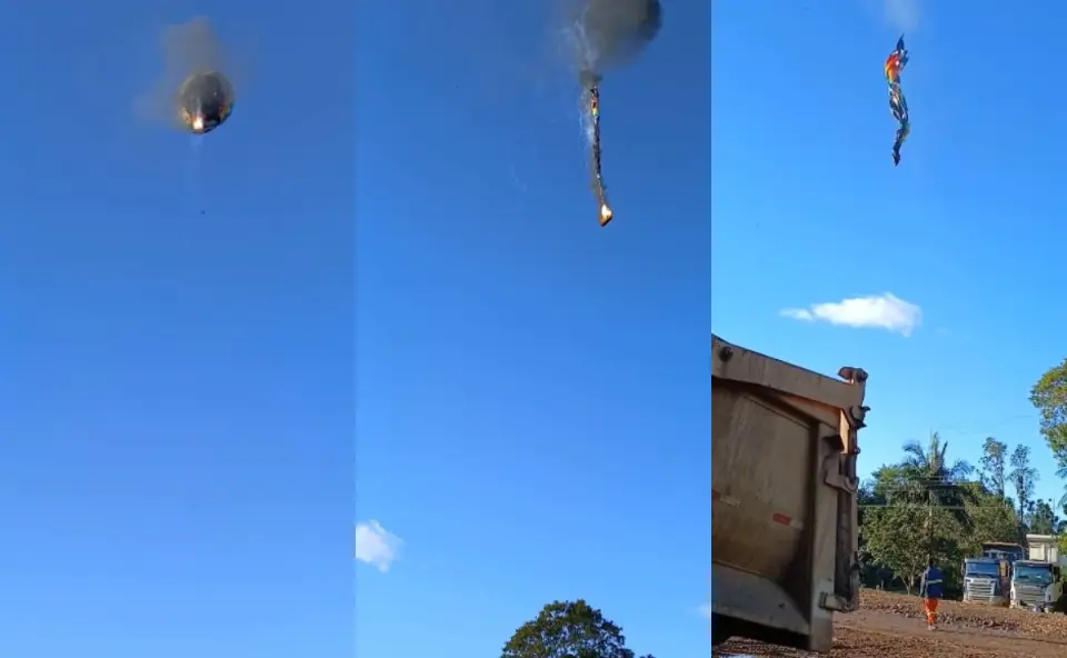 Balão Pega Fogo Durante Passeio e Deixa ao Menos 8 Mortos em SC 1 balao pega fogo durante passeio e deixa ao menos 8 mortos em sc