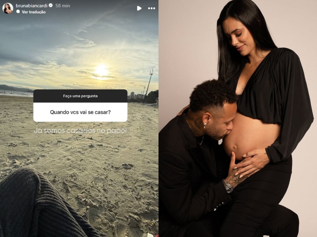 Bruna Biancardi confirma casamento com Neymar no civil 1 bruna biancardi confirma casamento com neymar no civil