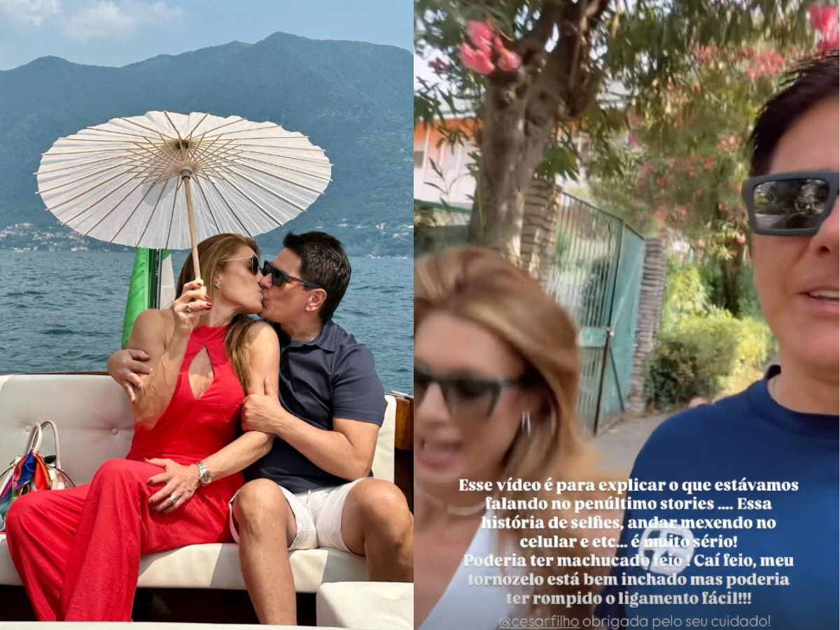 Esposa de Cesar Filho leva tombo em passeio romântico 1 esposa de cesar filho leva tombo em passeio romantico
