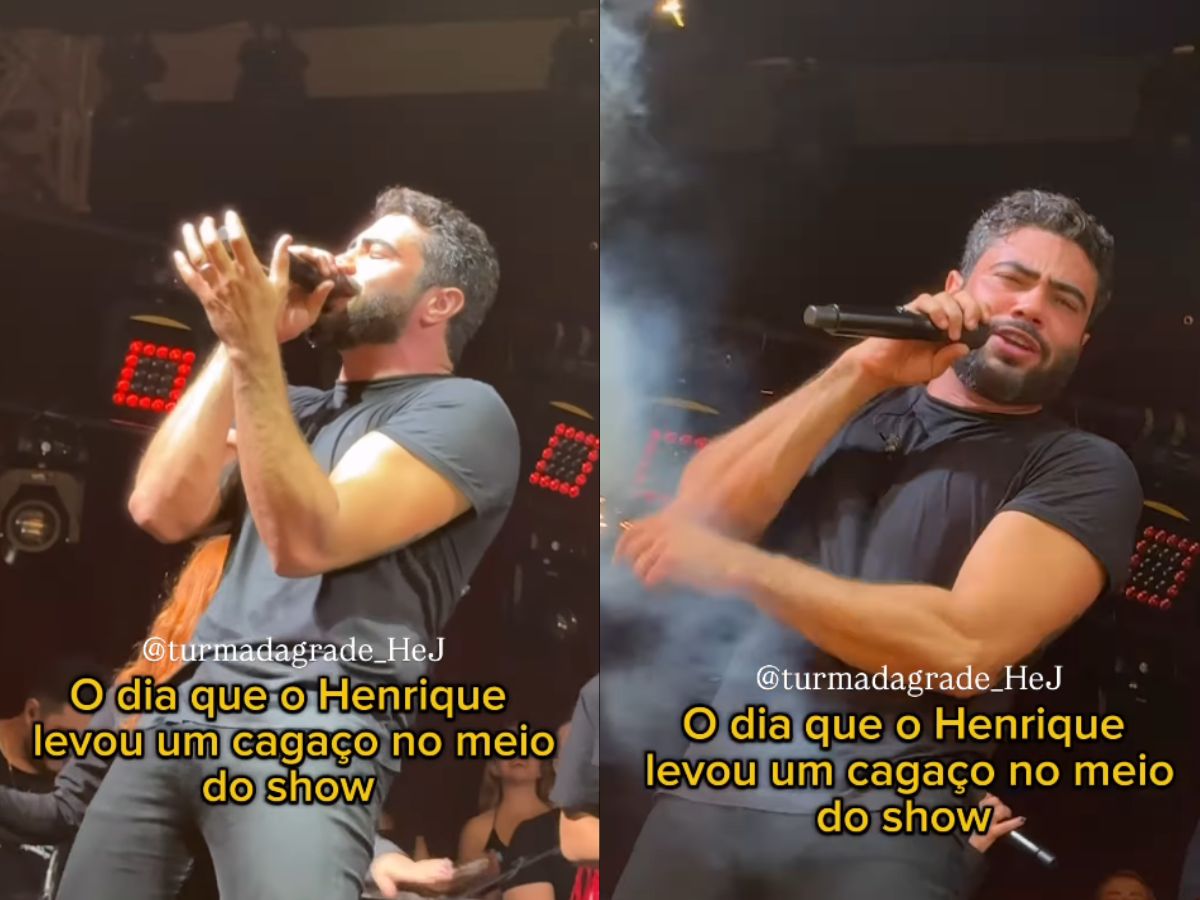 Henrique Tem Sustos com Efeitos Especiais Durante Show 1 henrique tem sustos com efeitos especiais durante show