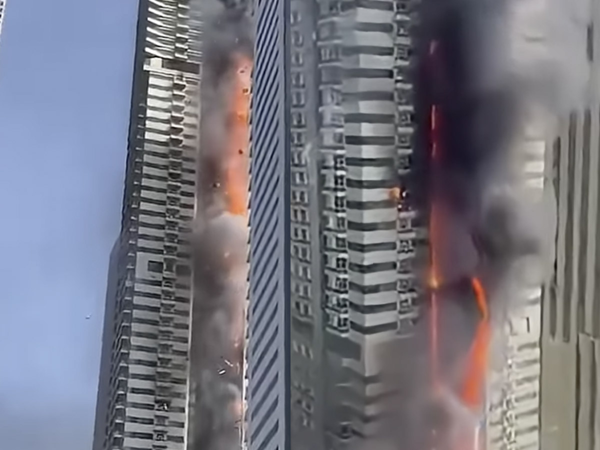 Incêndio em Prédio de 67 Andares em Dubai Causa Pânico entre Moradores 1 incendio em predio de 67 andares em dubai causa panico entre moradores
