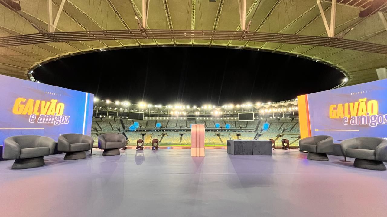 Maracanã 75 Anos: Band Monta Estúdio de Galvão e Amigos 1 maracana 75 anos band monta estudio de galvao e amigos