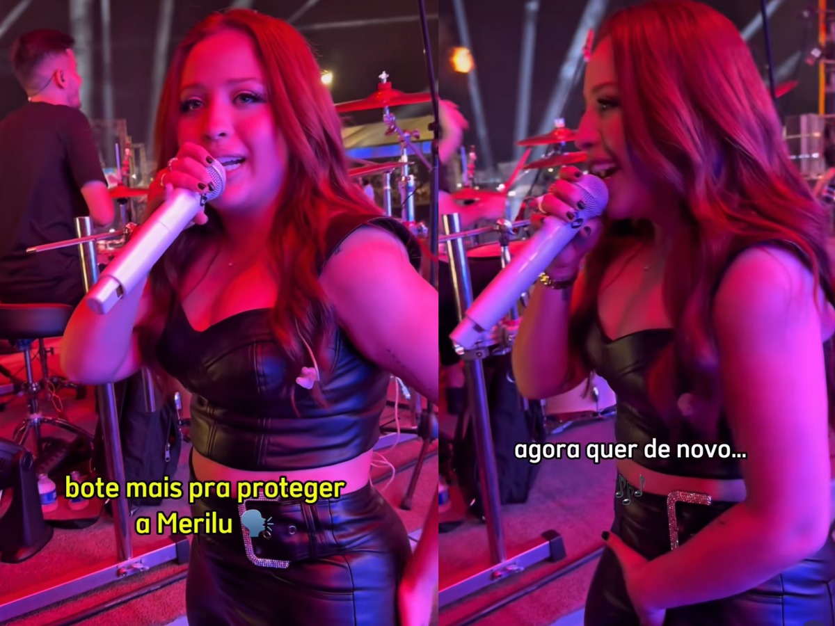 Mari Fernandez Rasga Calça em Show e Improvisa com Fita Isolante 1 mari fernandez rasga calca em show e improvisa com fita isolante