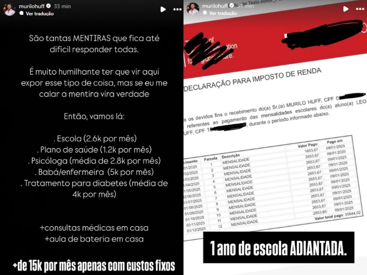 Murilo Huff detalha custos e rebate críticas sobre Léo 1 murilo huff detalha custos e rebate criticas sobre leo