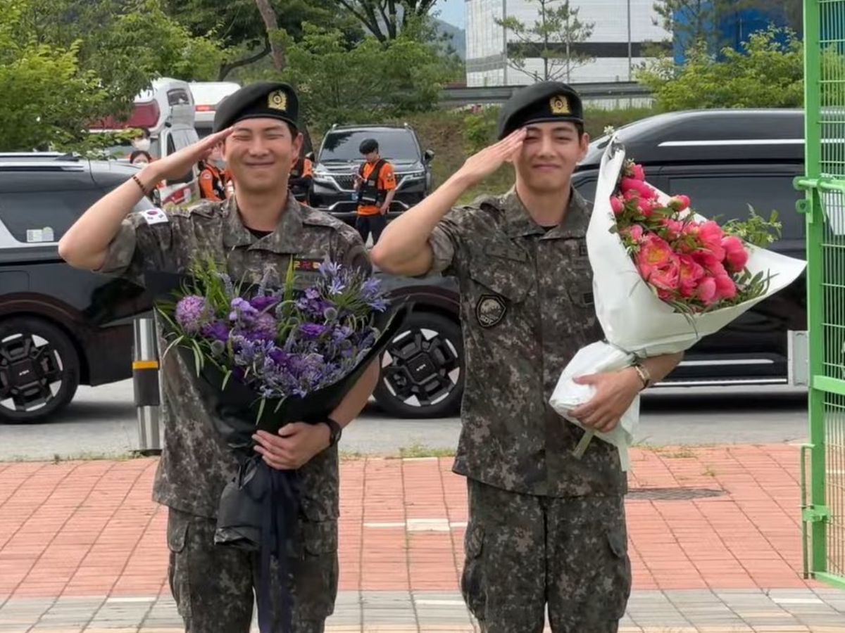 Namjoon e Taehyung, astros do BTS, são dispensados do serviço militar 1 namjoon e taehyung astros do bts sao dispensados do servico militar