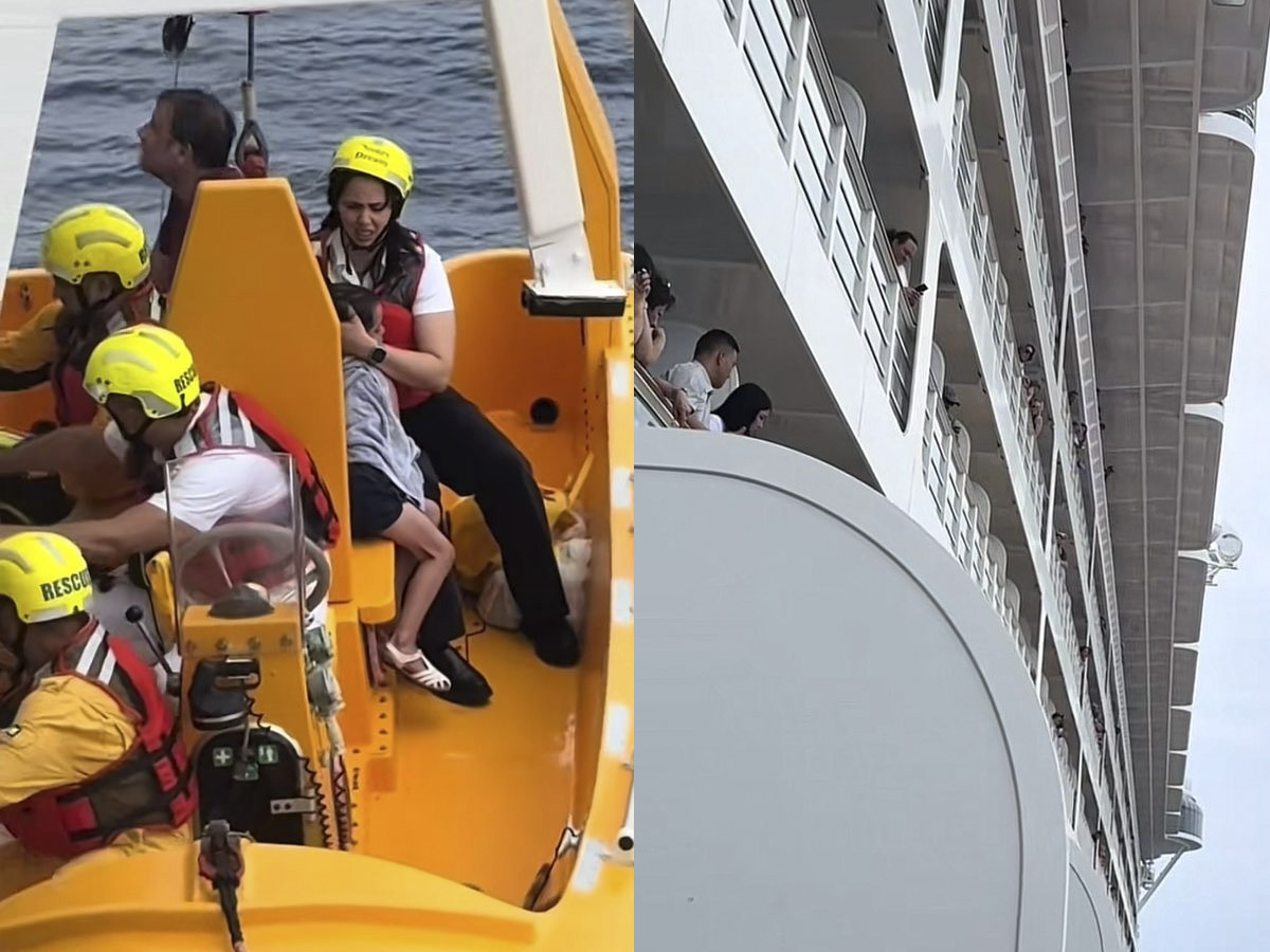 Pai mergulha no mar para salvar filha caída de cruzeiro da Disney 1 pai mergulha no mar para salvar filha caida de cruzeiro da disney