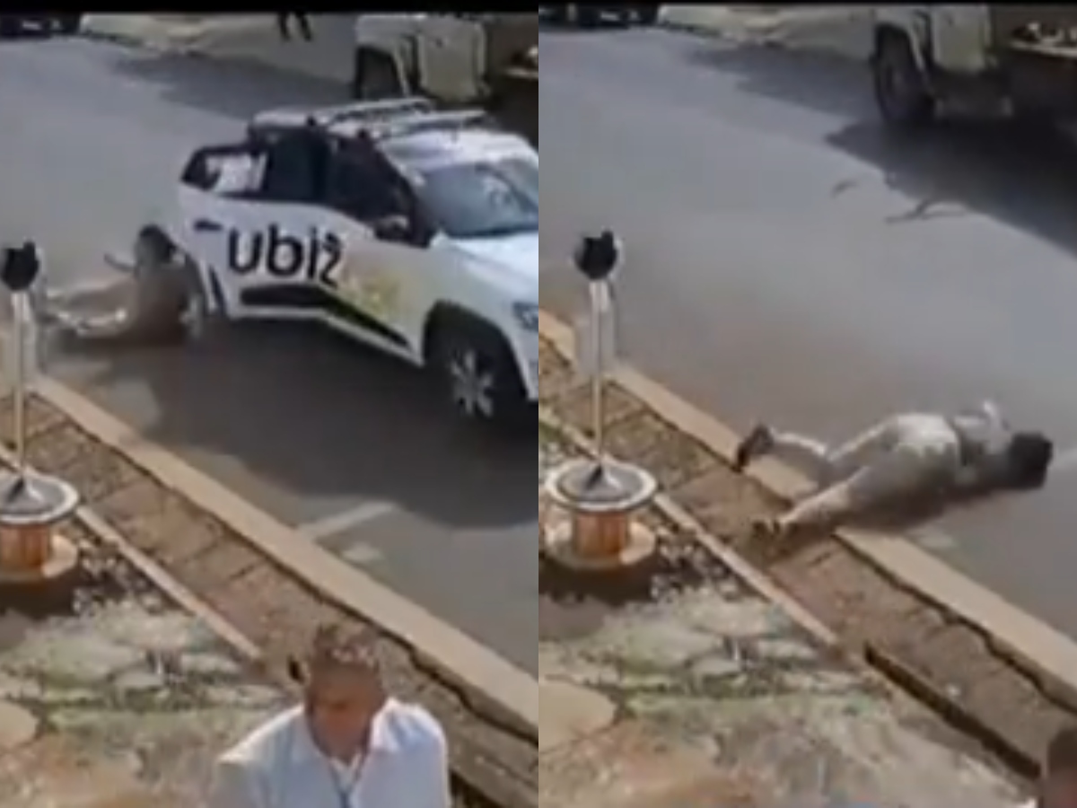 Passageira se joga de carro em movimento para evitar pagamento 1 passageira se joga de carro em movimento para evitar pagamento