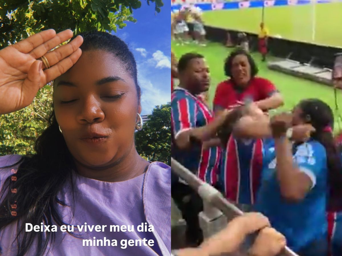 Raquel Brito nega briga com torcedores em estádio: Não sou eu lá 1 raquel brito nega briga com torcedores em estadio nao sou eu la