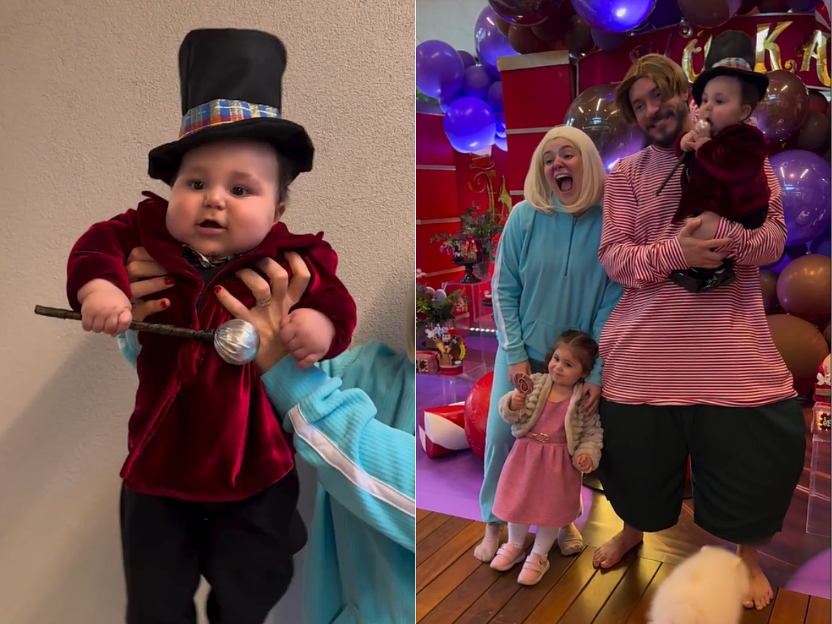 Ravi de Viih Tube Celebra Mesversário com Tema Willy Wonka 1 ravi de viih tube celebra mesversario com tema willy wonka