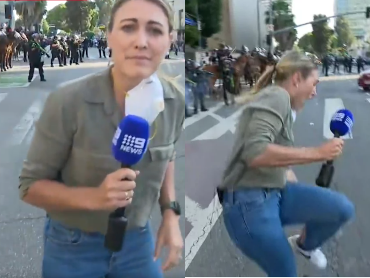 Repórter é atingida por tiro de borracha durante manifestação 1 reporter e atingida por tiro de borracha durante manifestacao