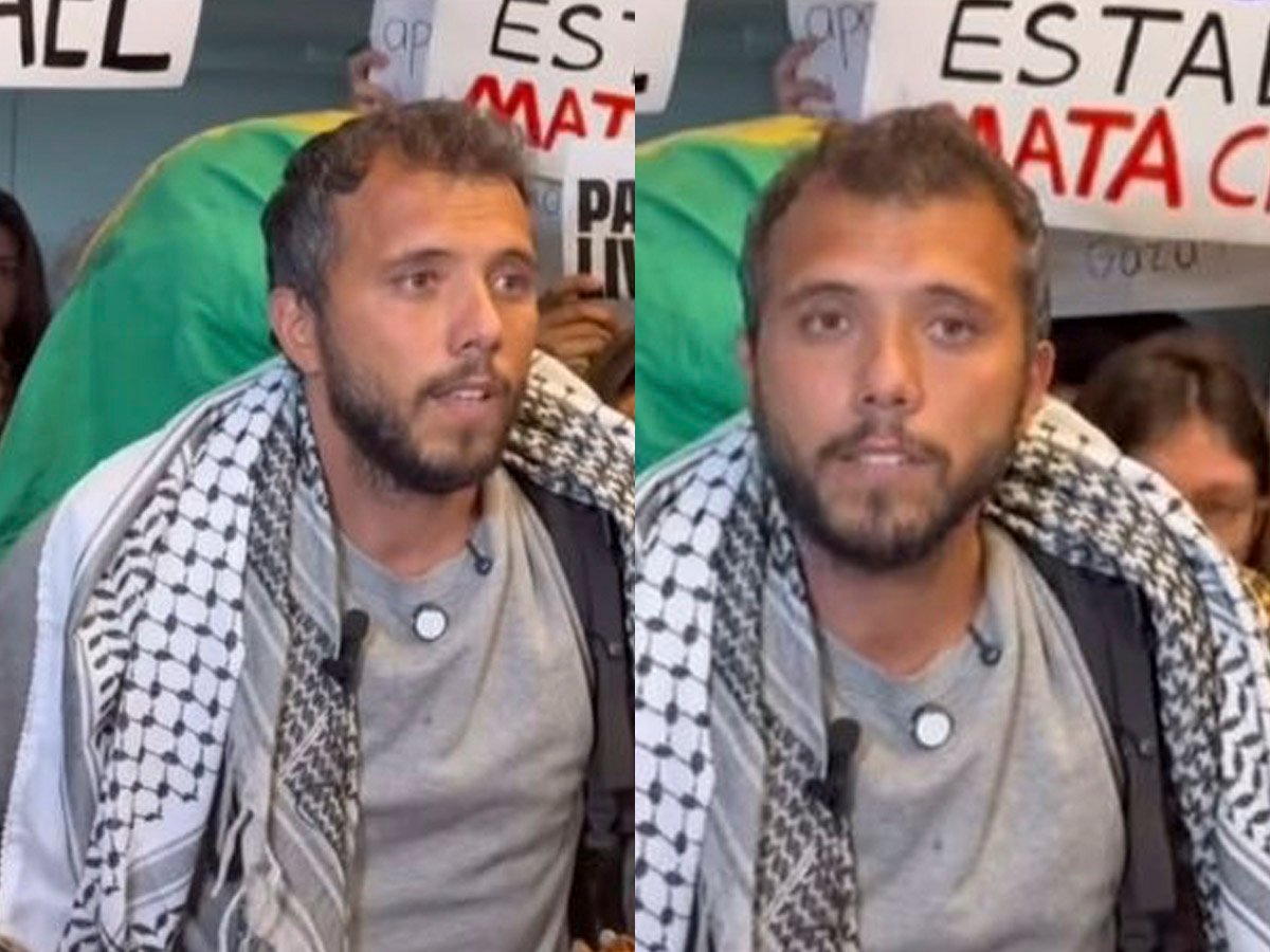 Thiago Ávila volta ao Brasil após prisão em Israel e faz discurso com críticas 1 thiago avila volta ao brasil apos prisao em israel e faz discurso com criticas