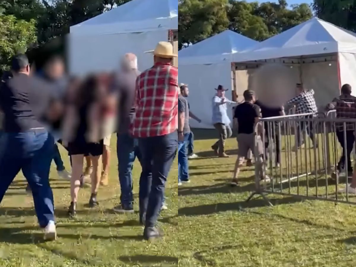 Vídeo mostra pai agredido após atacar criança em festa junina 1 video mostra pai agredido apos atacar crianca em festa junina
