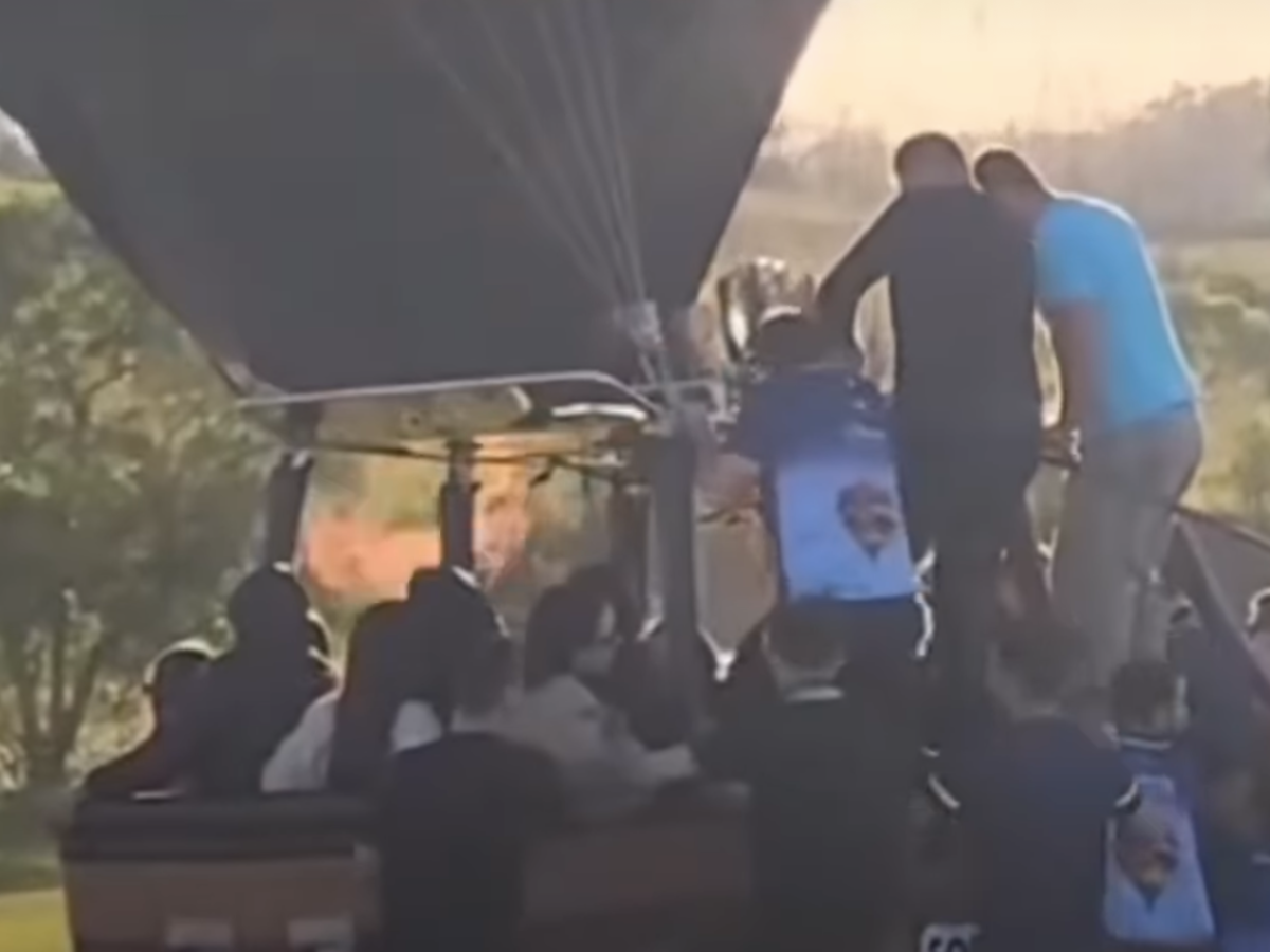 Vídeo revela problemas na decolagem de balão que caiu em SC 1 video revela problemas na decolagem de balao que caiu em sc