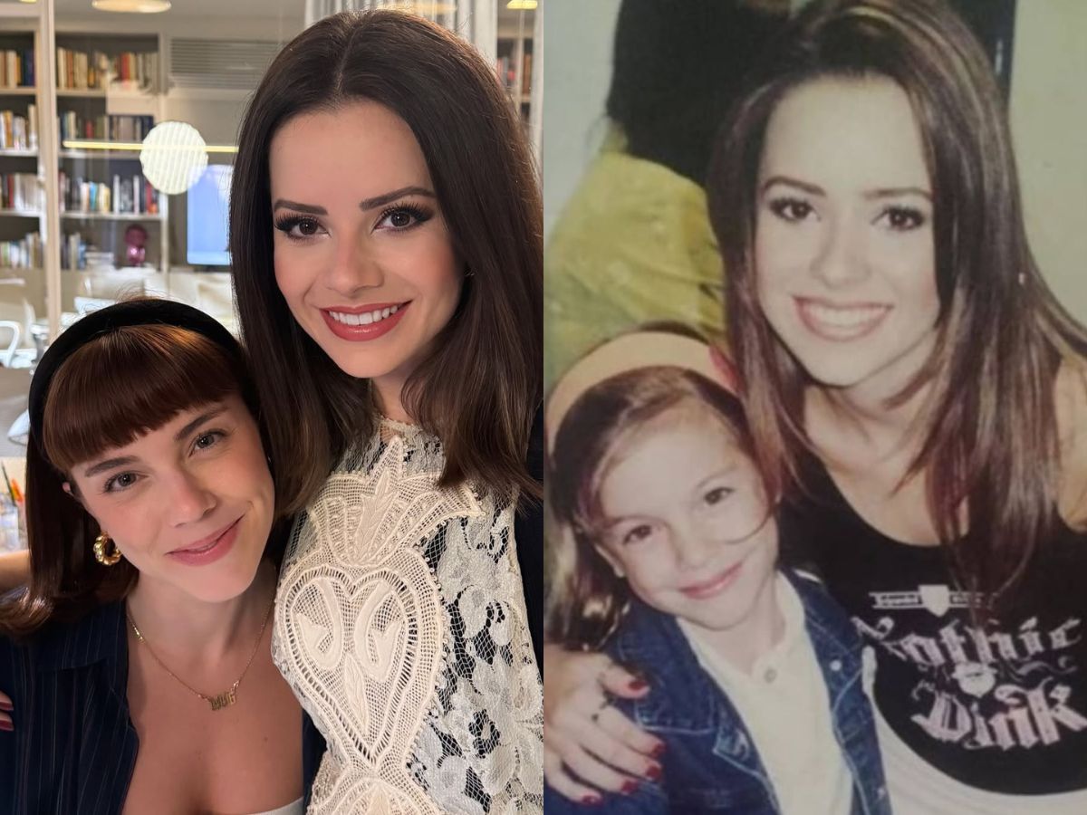 Alice Wegmann Reencontra Sandy e Recria Foto Tirada Há 22 Anos 1 alice wegmann reencontra sandy e recria foto tirada ha 22 anos