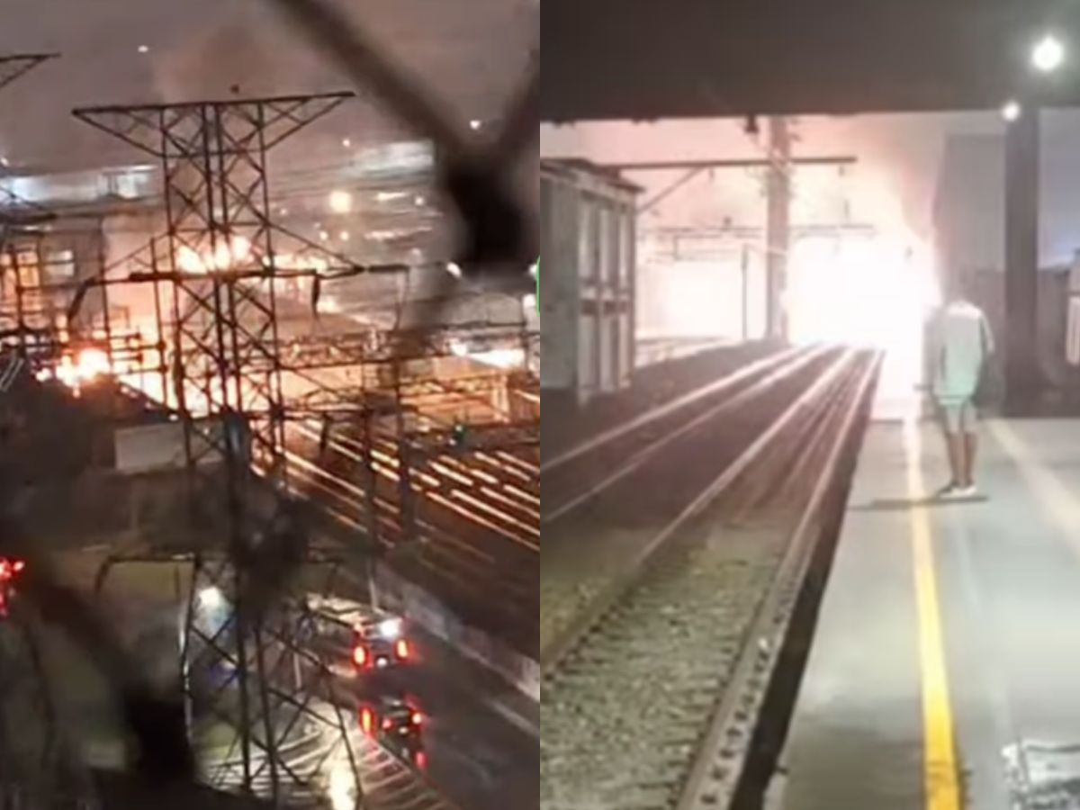 Incêndio na SuperVia paralisa trens na Zona Norte do Rio 1 incendio na supervia paralisa trens na zona norte do rio