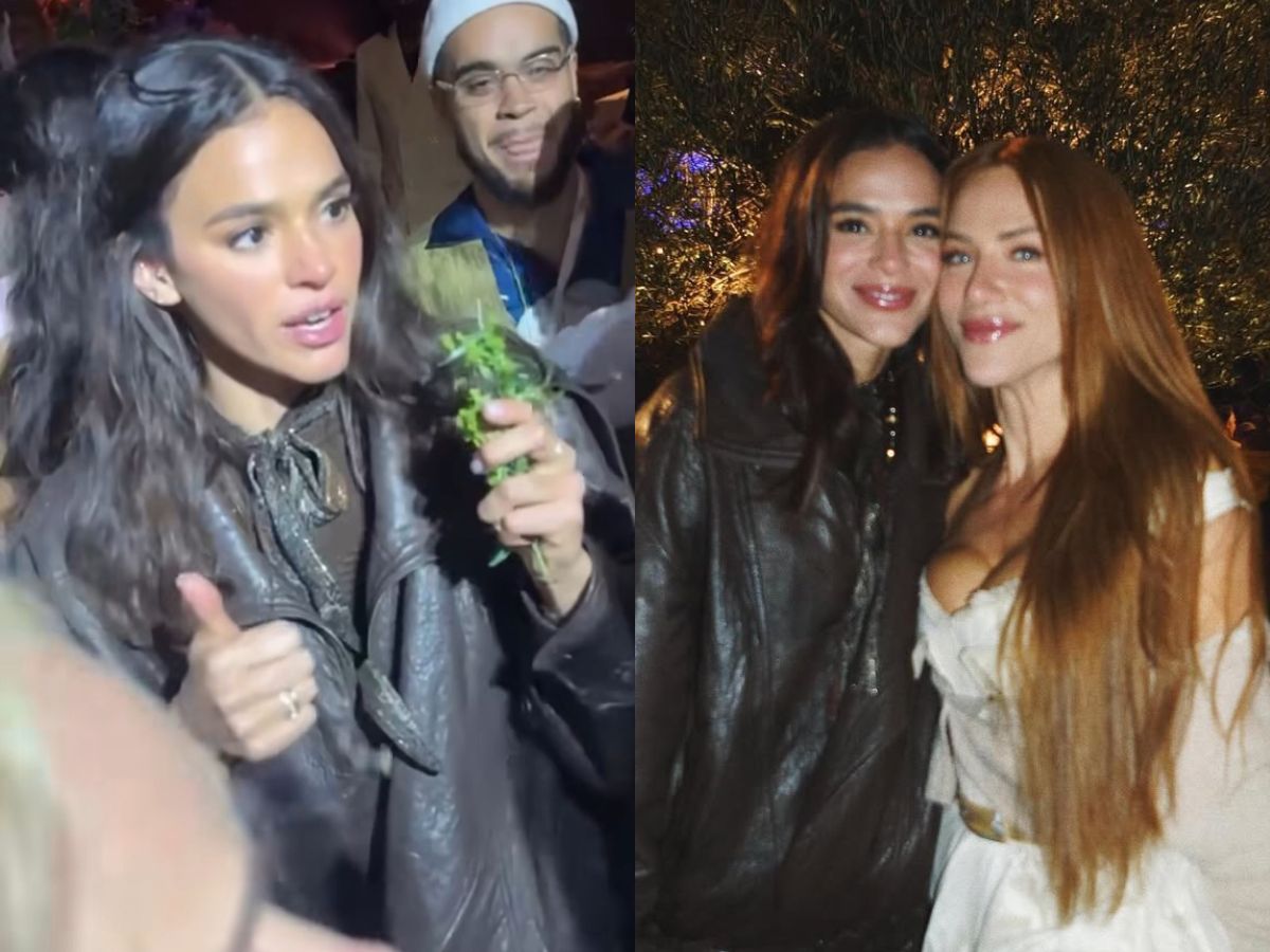 Bruna Marquezine disputa buquê e leva apenas um ramo 1 bruna marquezine disputa buque e leva apenas um ramo