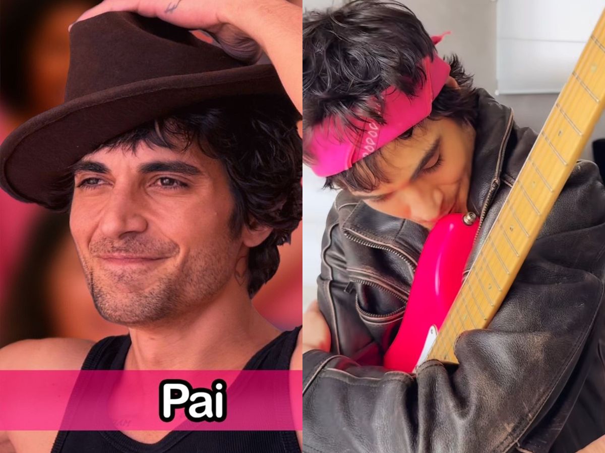 Fiuk faz homenagem inusitada à guitarra no Dia dos Pais 1 fiuk faz homenagem inusitada a guitarra no dia dos pais