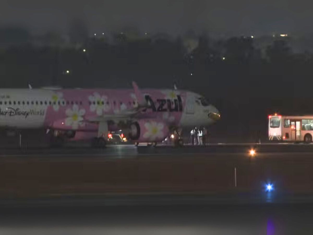 PF descarta bomba em avião da Azul após pouso de emergência em Brasília 1 pf descarta bomba em aviao da azul apos pouso de emergencia em brasilia