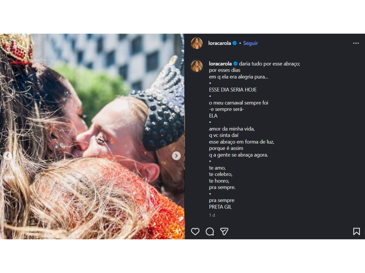 Reprodução Instagram Carolina Dieckmmann